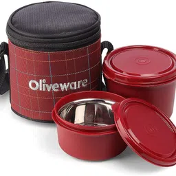 Lunch Box | Stainless Steel Containers | Microwave Safe | Leak Proof 2 Containers Lunch Box-image-48