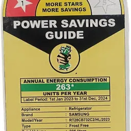 samsung 236 L Frost Free Double Door 2 Star Convertible Refrigerator image 5