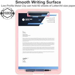 juiciq Multipurpose Plastic Clipboard Folder with Storage for School, Office & Home image 4