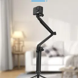 CASON 3 Way Monopod Action Camera Stick/Selfie Stick For Action Camera / Go Pro Stick Monopod image 4