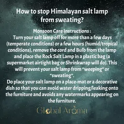 global aroma Mini Droplet Himalayan Rock Salt LED Lamp For Positive Energy, Vastu, Healing Table Lamp image 3