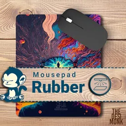 The Desi Monk Women Future Anti Skid Mouse Pad for Laptops and Computers Non Slip Base Mousepad image 3