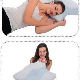 cloudbliss Memory Foam Orthopaedic Pillow Pack of 1 Solid Orthopedic Cervical Spondylitis Memory Foam Pillow Contour Sleeping Bed Pillow image 5