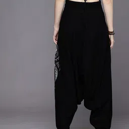 the veshti company Printed Cotton Women Harem Pants image 2