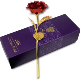 snoby Red Rose Artificial Flower image 2