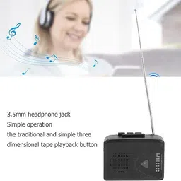 Etzin Portable Cassette Player with Clear Speaker, Strong FM Am Radio EPL-1221CA FM Radio image 2