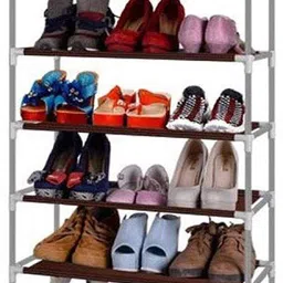 annoy 1 Door 6 Shelf Multipurpose Wardrobe for Clothes Storage Organizer Shelf Cabinet PVC Collapsible Wardrobe image 2