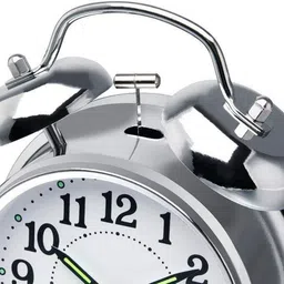 remich Analog Silver Clock image 2
