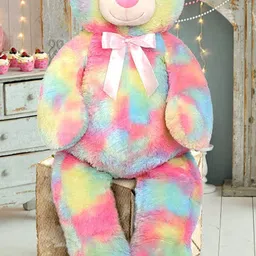 ksar 4 Feet Rainbow Teddy Bear Beautiful & Spongy Huggable Cute Soft Love For Girls- 121 cm image 4