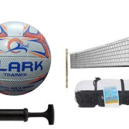 clark orange mashine CL2 volleyball size 4 with net and pump Volleyball - Size: 4-picture-10