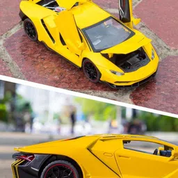 atri 1:24 Metal Die Cast Model LP770 Car Sports Vehicle With Lights Sound Open Door image 5