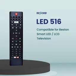 RESORB LED 516 Remote Compatible Remote Control for Beston Smart LED / LCD TV Remote Controller image 3