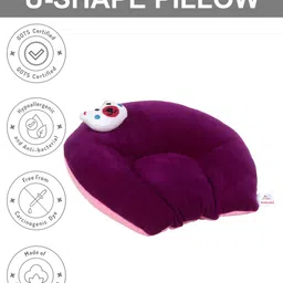 babedesk U-Shape Mustard Seeds Solid Baby Pillow Pack of 1 image 1