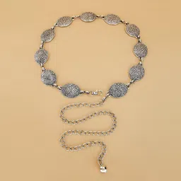 Women Casual, Evening, Party, Formal Silver Metal Belt-image-61