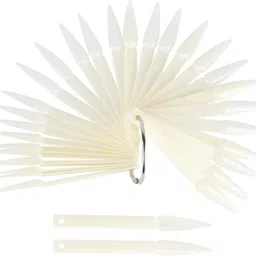 d.b.z. Professional 50 pcs Nail Sample Sticks Natural Stiletto Nail Color Display image 1