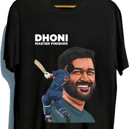 deccan store Women Printed, Typography Round Neck Pure Cotton Black T-Shirt-picture-13