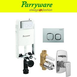 parryware Half Frame Concealed Cistern, with divater body upper Euclid set of 1 pic 257 Dual Flush Tank-picture-17