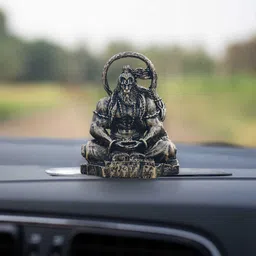 saugat traders Sitting Hanuman Ji Statue for Car Dashboard, Temple | Meditating Hanuman Idol Decorative Showpiece - 9 cm-picture-25