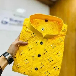 the studio Men Embroidered Cotton Silk Straight Kurta-picture-27