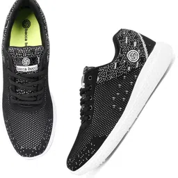 bacca bucci Men's Running Shoes Lightweight Shockproof Walking Shoes Cushioning Men Sneakers for Gym Sports Casual Athletic Outdoor-Black Training & Gym Shoes For Men image 3