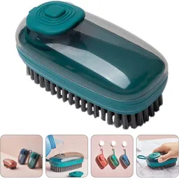 Multifunctional Liquid Soap Dispenser Laundry Bathroom Brush Soft Bristles Cloth, Metal Cookware, Shoe Brush, ABS Plastic Brush Silicone Wet and Dry Brush-image-48