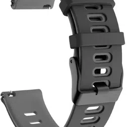 TRENDINGVIEW Black 20mm Watch Strap with Grey Dotted Hole Pattern – Stylish and Adjustable 20 mm Silicone Watch Strap-picture-10