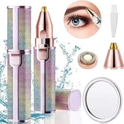 sarchase Wireless USB Rechargeable Eyebrow Trimmer for Women in Rainbow Design-picture-34