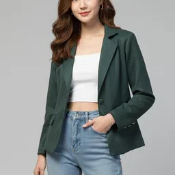 urban streetwear Suede Self Design Coat For Women-picture-21