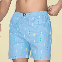 xyxx Pack of 3 Soft Super Combed Cotton SURF Printed Men Boxer image 4