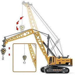 barodian's Unbreakable Friction Power Crane Toy With Cable 360 Degree Rotating Towing image 3