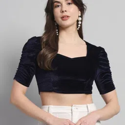 shrey fashion hub Sweetheart Neck Women Blouse-picture-23