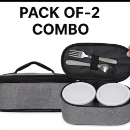 r touch Tiffin Cover Bag /Lunch Box Cover Bag Pack of-2 Waterproof Lunch Bag image 1