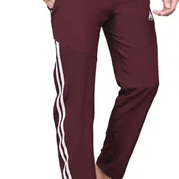 skynax Men Striped Grey Track Pants image 2