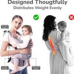 r for rabbit Hug Me Elite with Front & Back Position for 6 months to 2 year kids Baby Carrier image 5