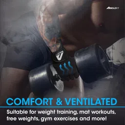 boldfit Gym Gloves for Men with Wrist Support for Women Gym & Fitness Gloves image 5