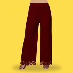 kiran impex Pack of 3 Women Straight Fit Multicolor Lycra Blend Trousers image 2