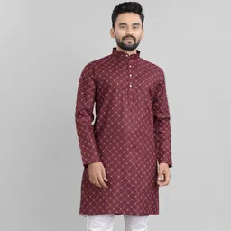 nofilter Men Printed Cotton Blend Straight Kurta-picture-33