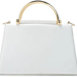 dor White Women Sling Bag Women's Handbag PU Leather Shoulder & Top Handle Bag for Casual, Office & Party image 2