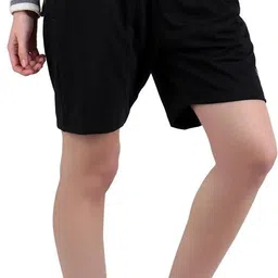splash Solid Women Black Basic Shorts image 2