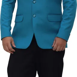 aljaami Men Solid Single Breasted Casual Blazer image 5
