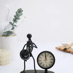 archies Analog Black Clock image 1