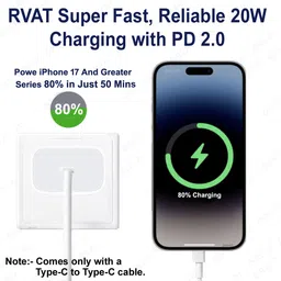 RVAT 20 W PD 3 A Wall Charger for Mobile image 3