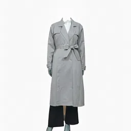 kulanza POLY VISCOS Solid Coat For Women-picture-30