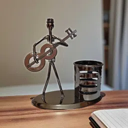 adrista 1 Compartments Metal Pen Stand / Desk Organizer image 4