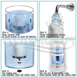 balrama Mineral Water Pot Offline Non Electric Ceramic Sediment Carbon Mineral Filter Cartridge for Everpure Aquafresh Tap Mount Water Filter image 3