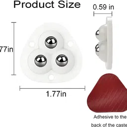 dalessa Self Adhesive Caster Wheels Universal Wheels At The Bottom Of The Box Appliance Furniture Caster image 2
