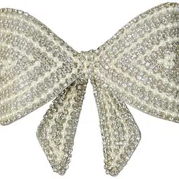 sai Elegant Crystal Bow Hair Clips for Women Girls Fancy Barrette Self Bow-picture-37