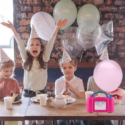 vmv fuzon Electric Balloon Air Blower Pump Portable Inflator Dual Nozzle Machine. Balloon, Handball Pump Pump image 5