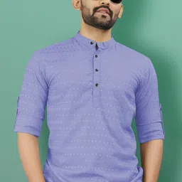 vebnor Men Striped Art Silk Straight Kurta-picture-13