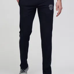 guapo Men Striped Dark Blue Track Pants image 1